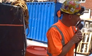 Construction Worker Serenades City