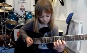 8-Year-Old Girl Shreds on Guitar
